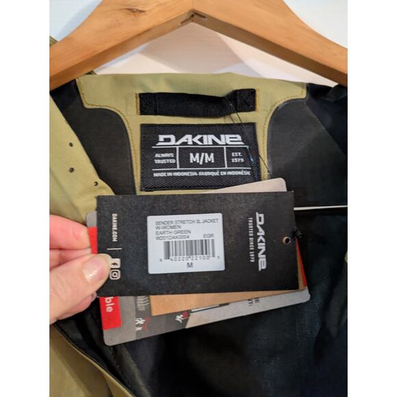 Dakine Winter Shell Jacket Sender Stretch 3L RECCO Tech Medium Womens Green - Picture 6 of 8